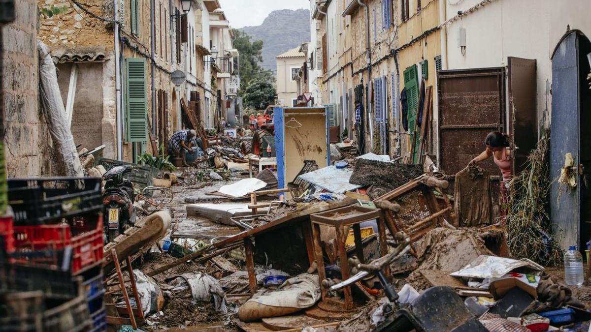 Ein Bild der Zerstörung boten im Oktober 2018 die Straßen von Sant Llorenç.