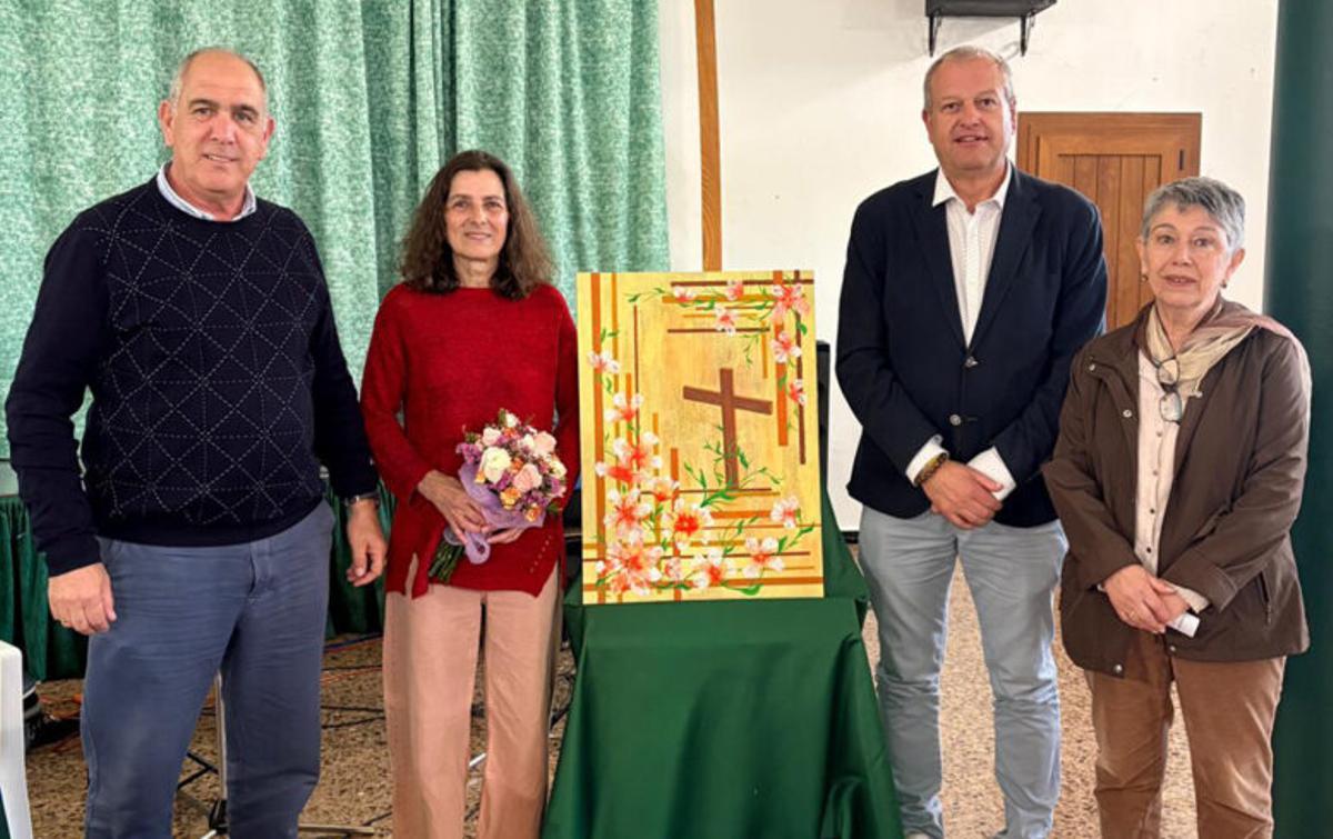 Presentación del cartel de las fiestas, con Sergio Nuez, Rosi Rodríguez, José Agustín Arencibia y María del Pino Sánchez.