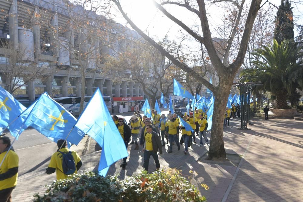 Manifestación de trabajadores de Alcoa en Madrid