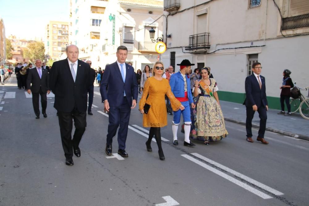 Homenaje a la Senyera de las fallas del Marítimo