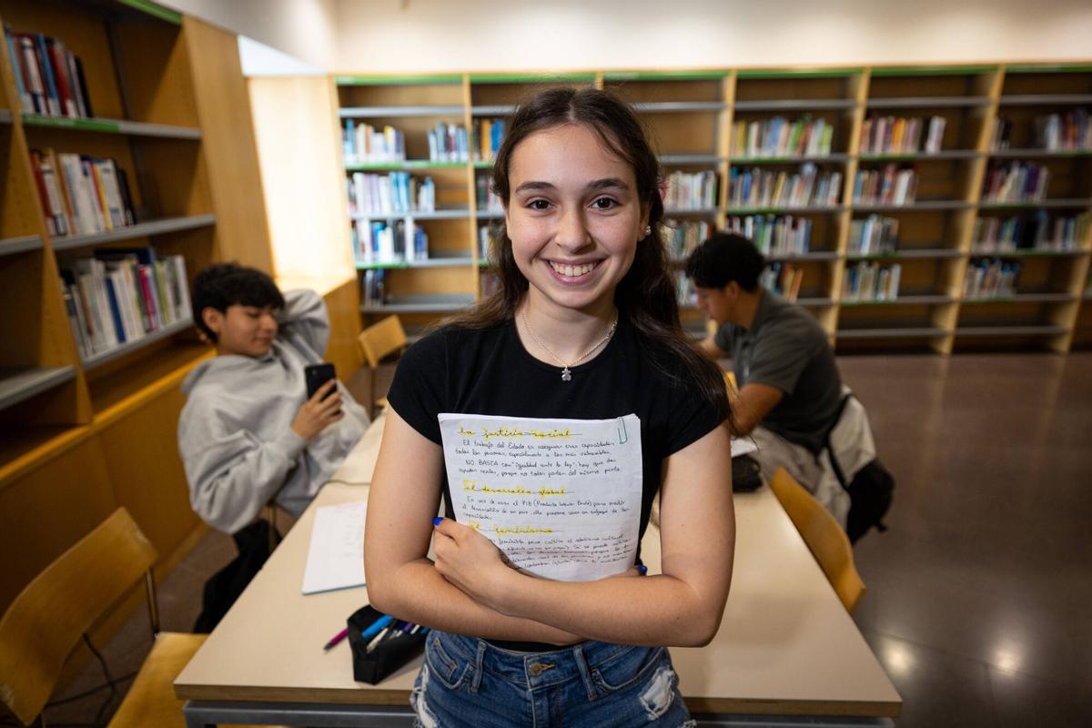 Mar, alumna de Bachillerato de Artes Escénicas.