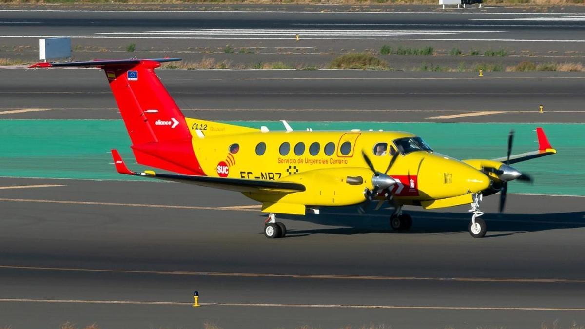 El avión medicalizado del SUC.