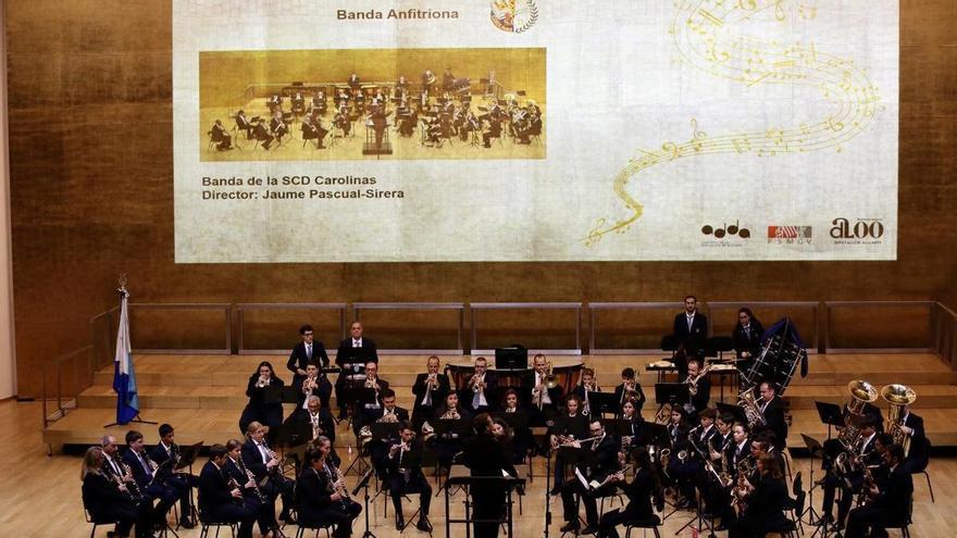 Agrupaciones de Cocentaina, Villafranqueza y San Vicent del Raspeig ganan el 50º Certamen de Bandas