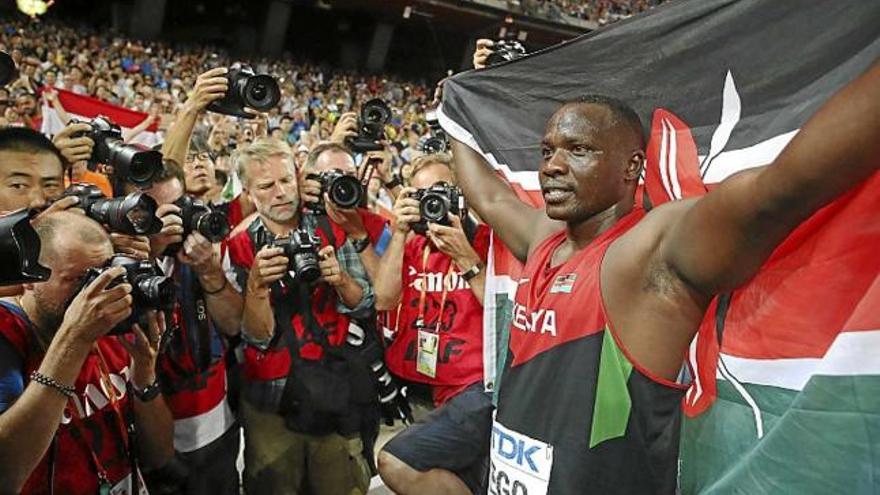 Julius Yego, el guanyador kenyà del llançament de javelina