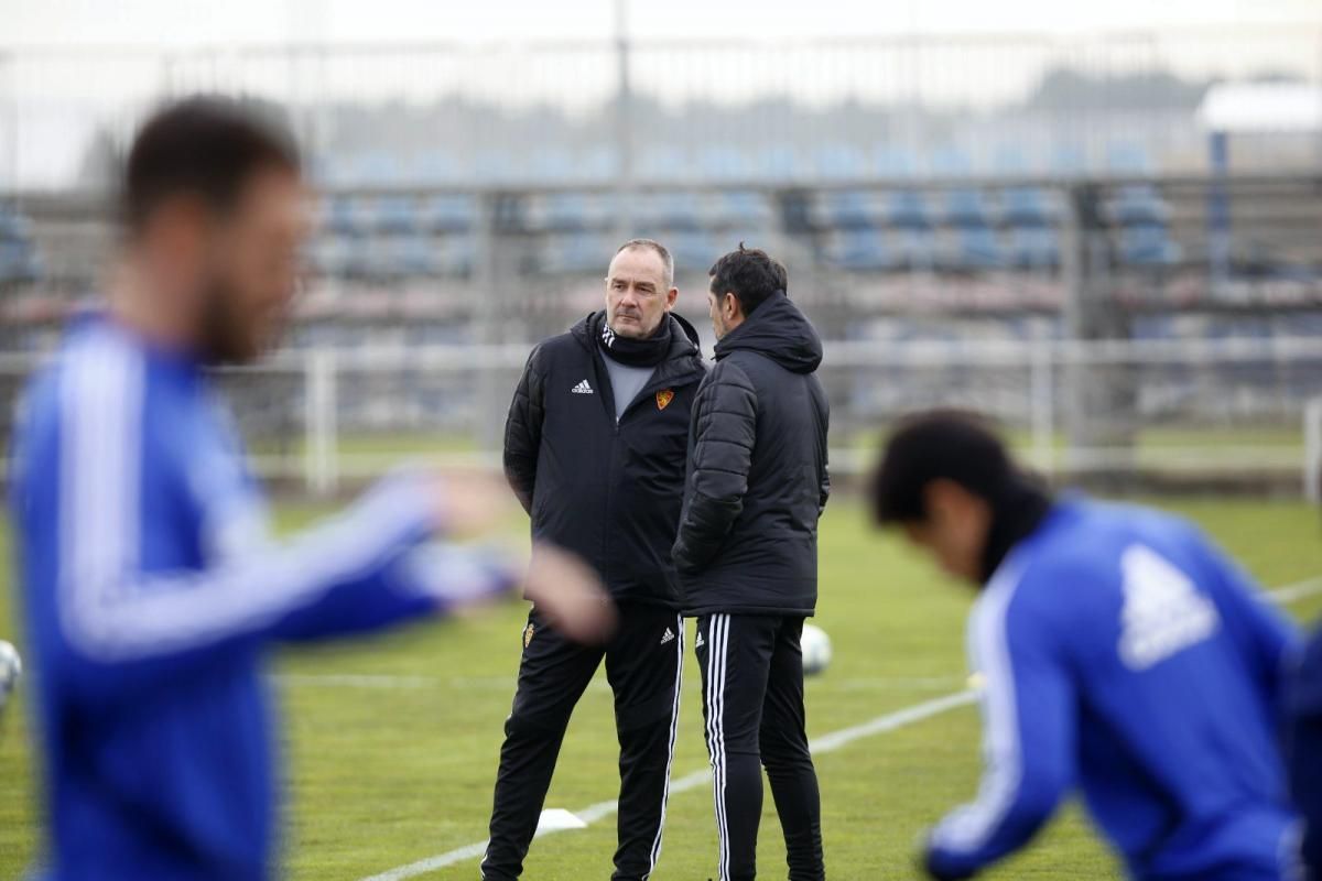 Entrenamiento del Real Zaragoza de hoy 24 de enero