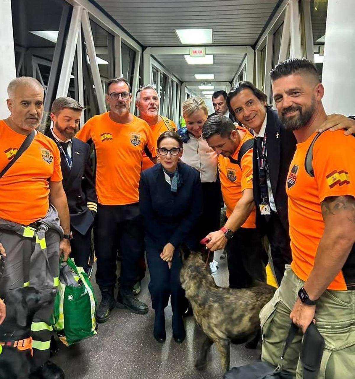 Jorge Nacher junto al Grupo Balear de Rescate rumbo a Venezuela.