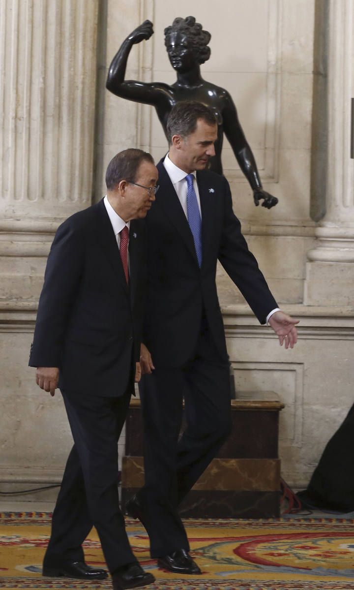 Los Reyes, Mariano Rajoy y Ban Ki Moon han presidido los actos del 60 aniversario de España en la ONU