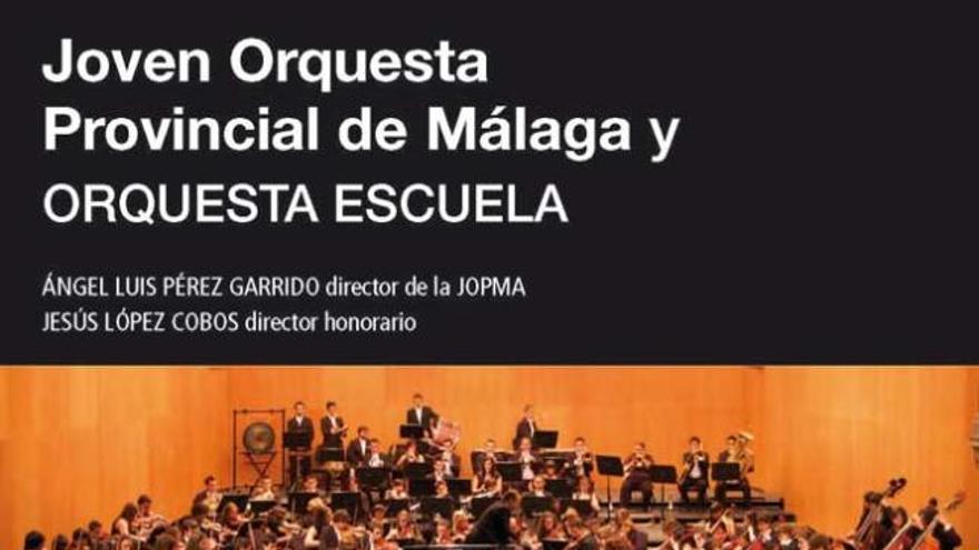 Programa del concierto de Navidad de la Diputación de Málaga.