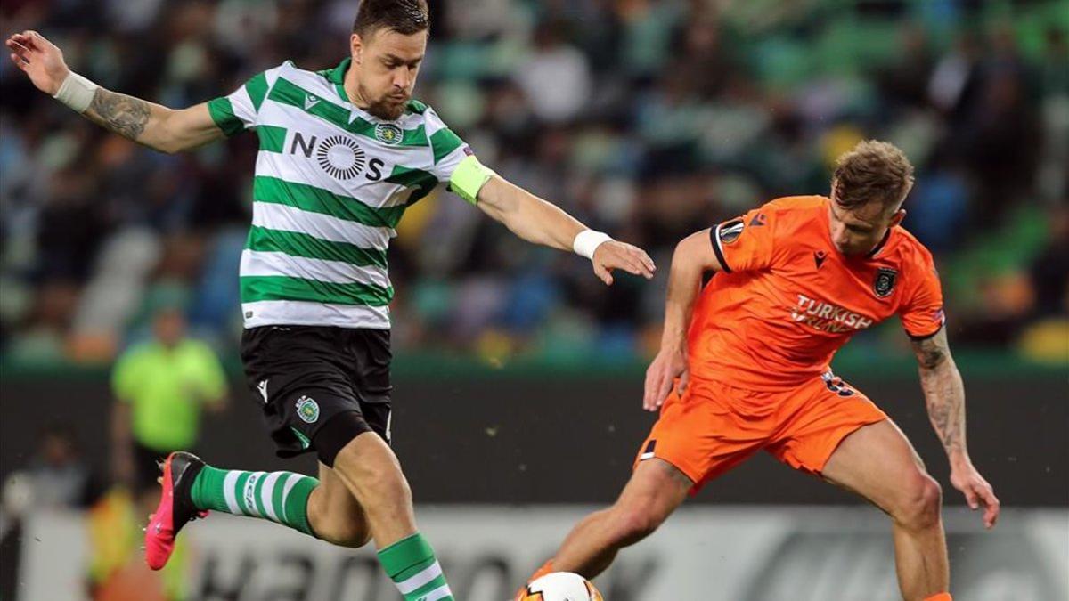 Coates, autor del primer gol del Sporting