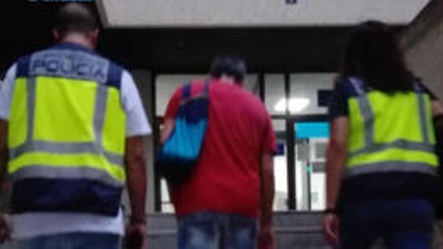 Imagen del detenido en Palma.