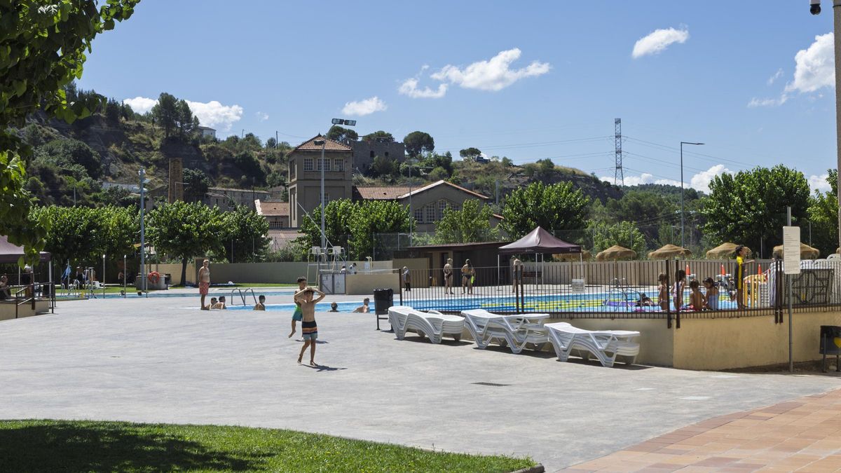 La piscina de Sant Vicenç de Castellet