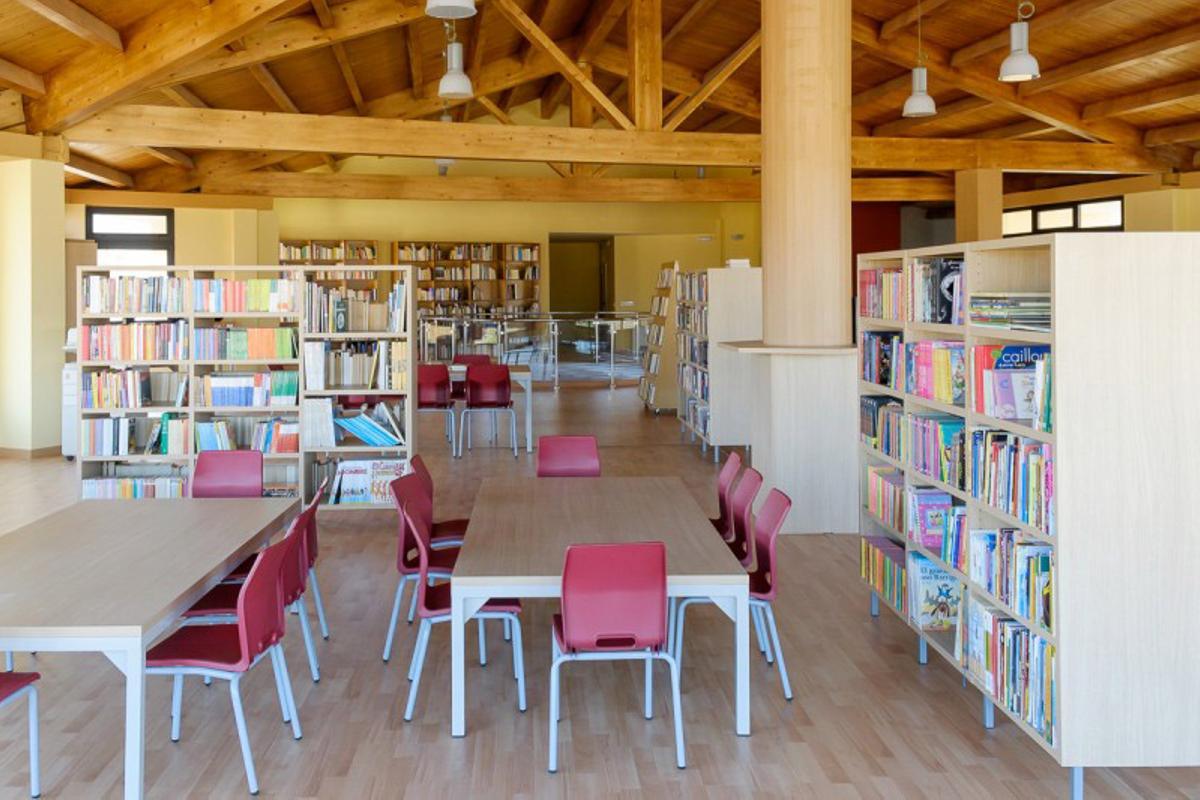 Imagen de archivo de la biblioteca municipal de Morata de Jalón, donde tuvieron lugar los hechos el 29 de agosto de 2024.