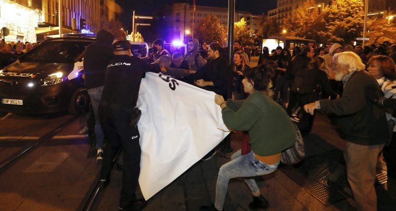 Manifestaciones en Plaza España por el 'procés'