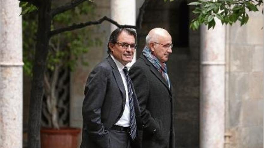 Artur Mas i Josep Antoni Duran i Lleida, el desembre passat, a Barcelona.