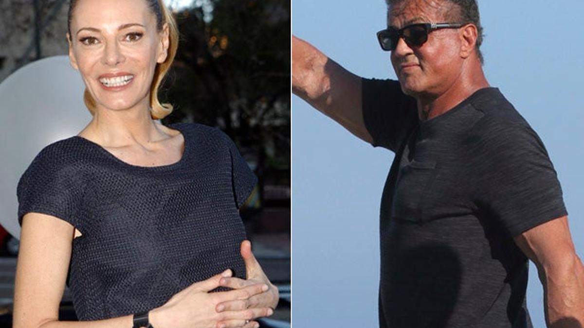 Paula Vázquez y Sylvester Stallone