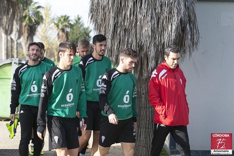 Primer entrenamiento de Luis Carrión.