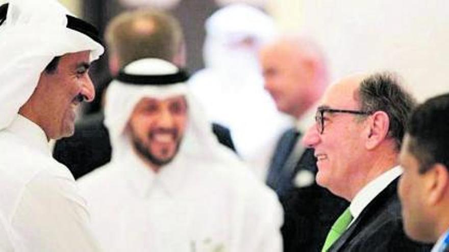 Tamim bin Hamad al Thani i Ignacio Sánchez Galán al Fòrum de Doha | IBERDROLA