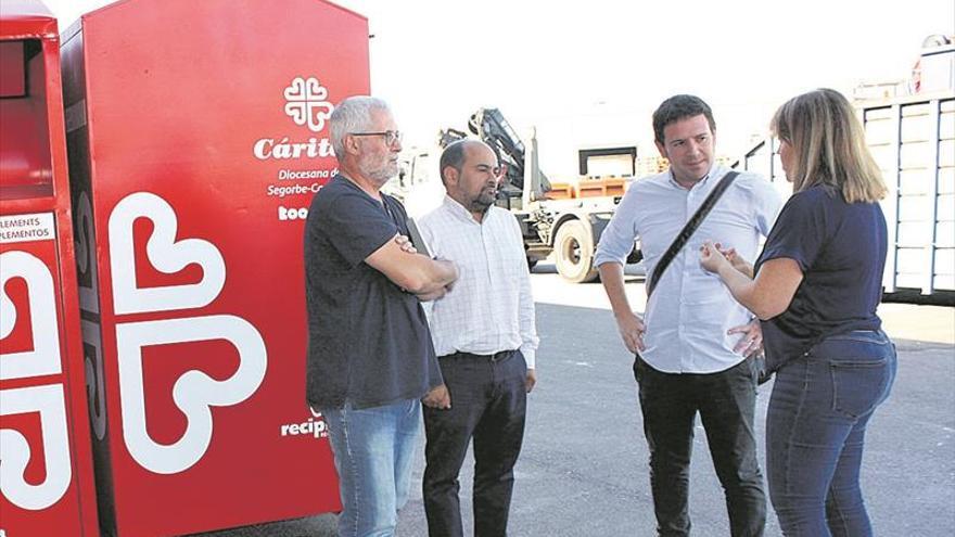 Castelló recoge 390 toneladas de ropa usada durante el 2019