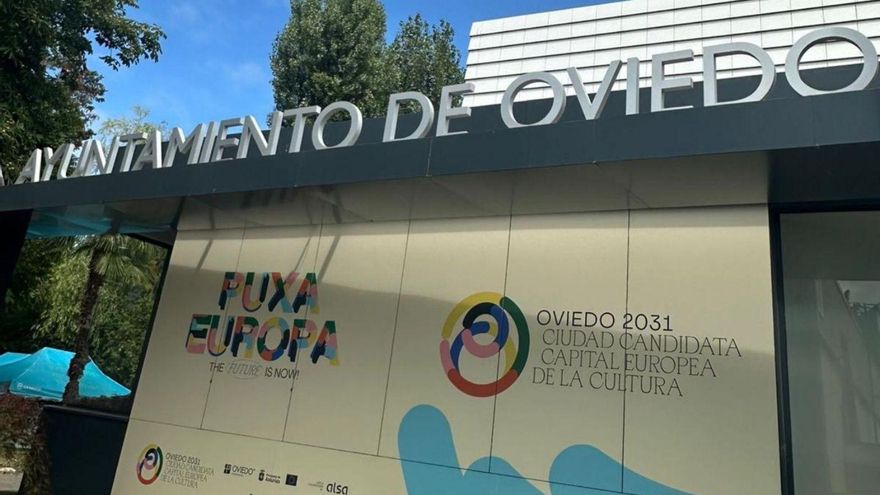 Aspecto exterior del pabellón ovetense de la Feria de Muestras.