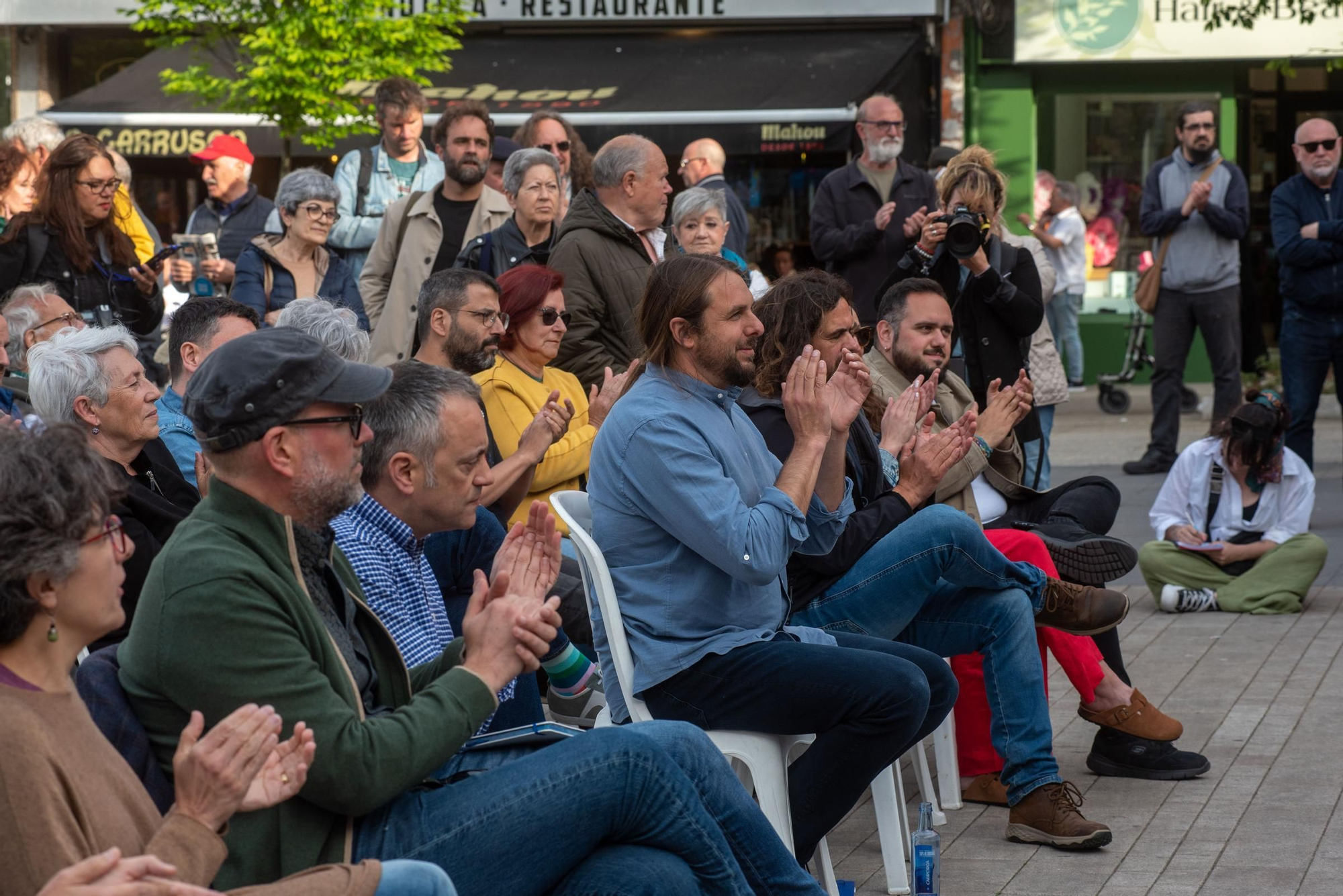 Elecciones municipales A Coruña: acto de Marea Atlántica en As Conchiñas