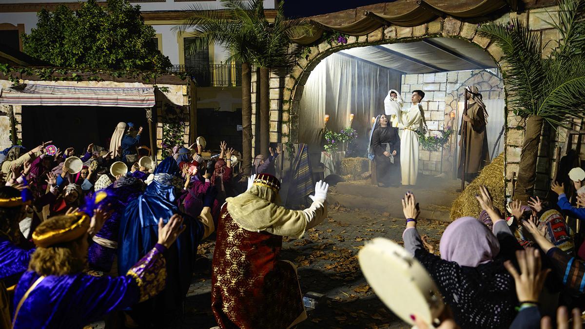 Una imagen de 'Sucedió en Belén', el belén viviente de Alcalá del Río.