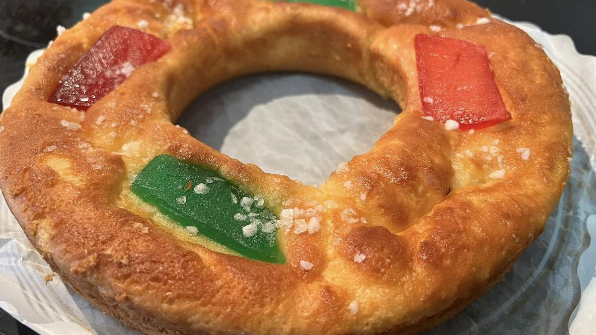 Roscón de Reyes sin gluten.
