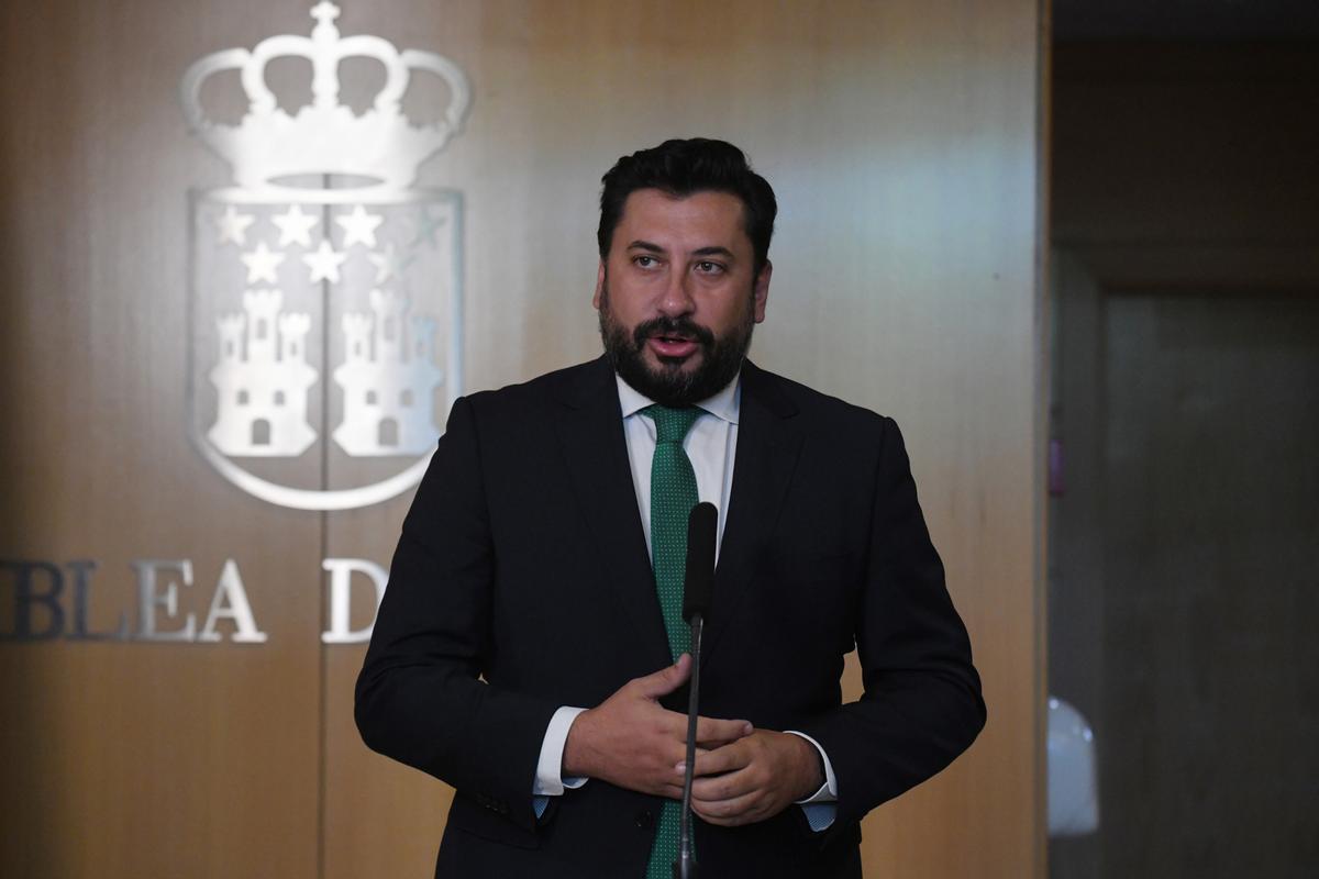 Archivo - El portavoz del PP en la Asamblea de Madrid, Carlos Díaz-Pache, comparece en la Asamblea de Madrid. Archivo. Archivo - El portavoz del PP en la Asamblea de Madrid, Carlos Díaz-Pache, comparece en la Asamblea de Madrid. Archivo.