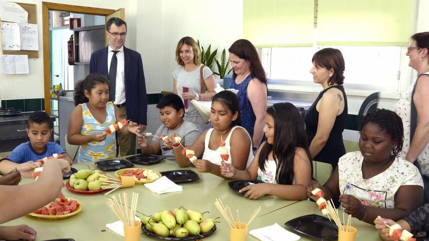 Una de las escuelas de verano se hace en el colegio de San Andrés.