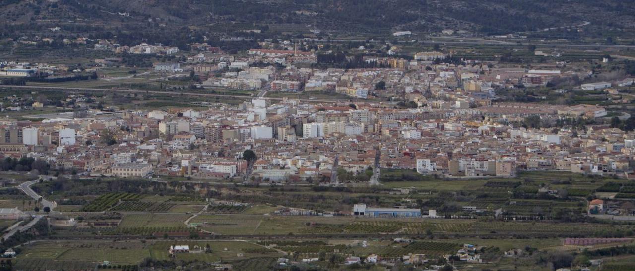 Vista de Canals y l’Alcúdia de Crespins desde la Serra Grossa. | PERALES IBORRA