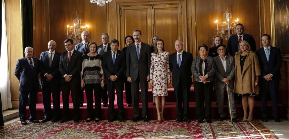 Audiencia de los Reyes con los galardonados con las Medallas de Asturias 2016