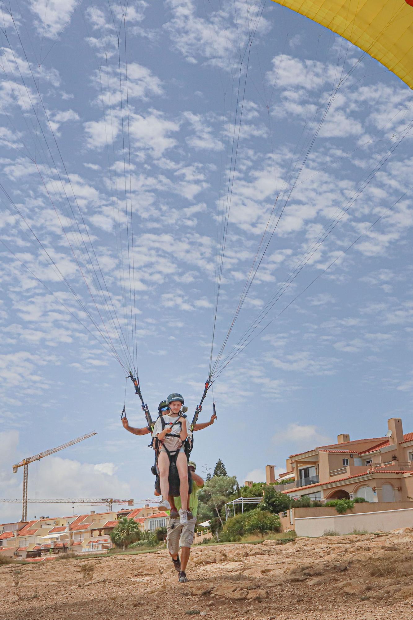 Lanzamiento en parapente en Santa Pola