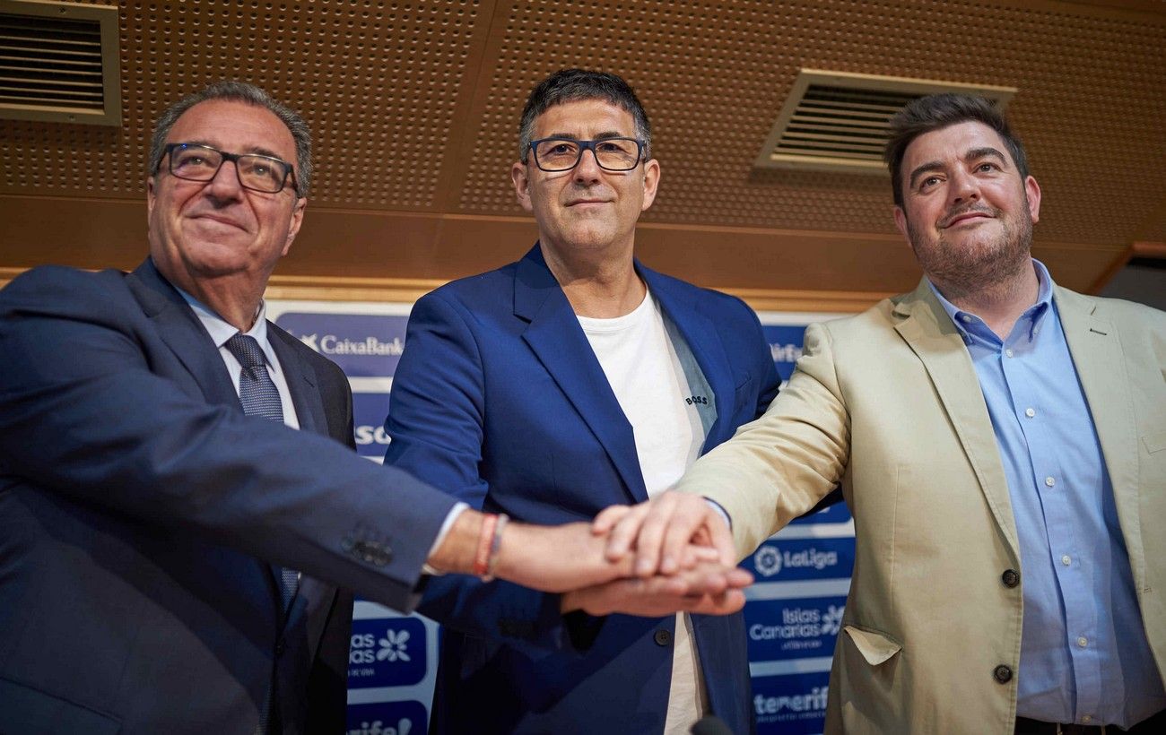 Presentación del nuevo director deportivo del CD Tenerife, Mauro Pérez