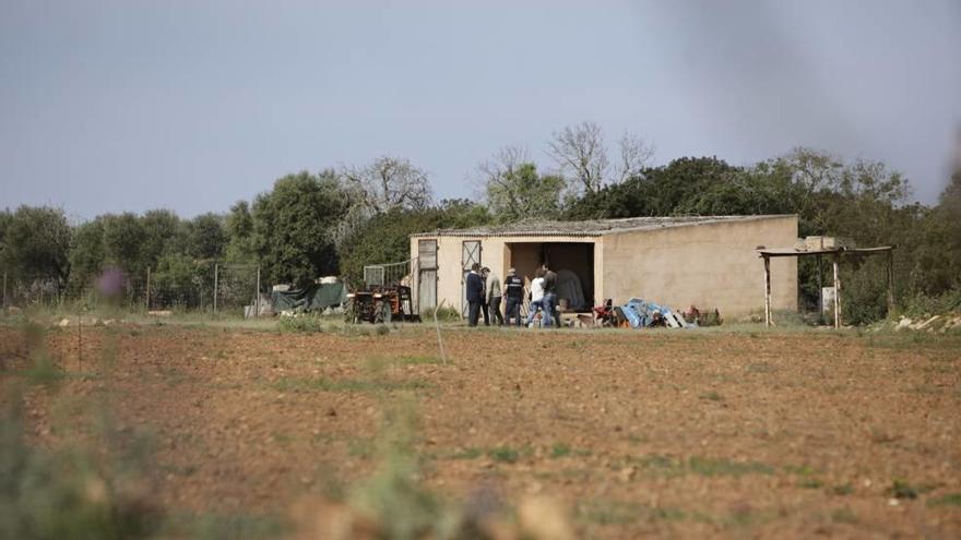 Finca donde ocurrió el parricidio.