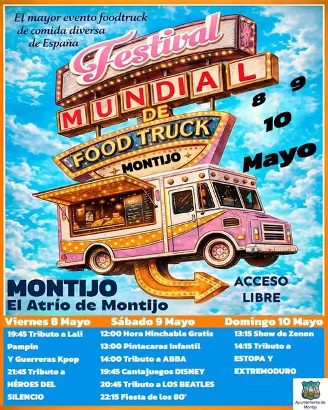 El Festival Mundial de foodtrucks llega a Montijo (Badajoz)