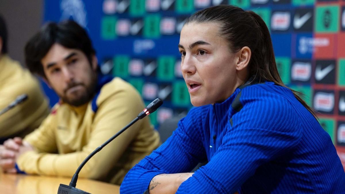 Patri Guijarro en la previa del City