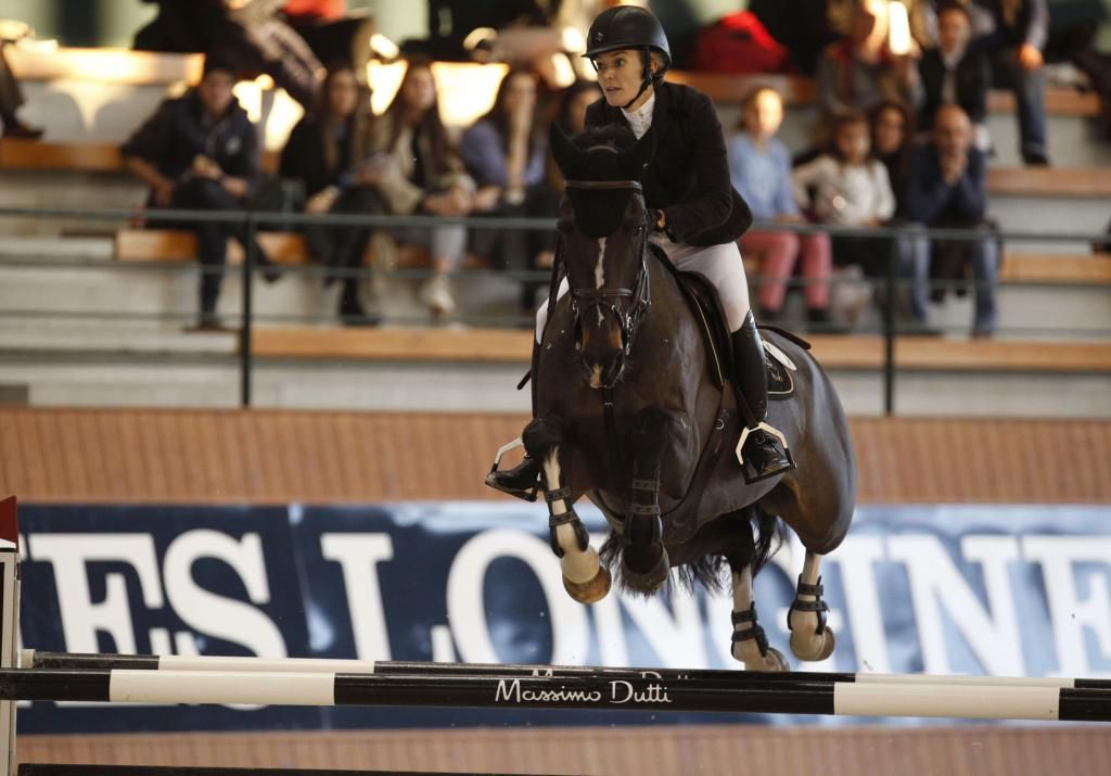 Marta Ortega, en un campeonato de hípica en 2015