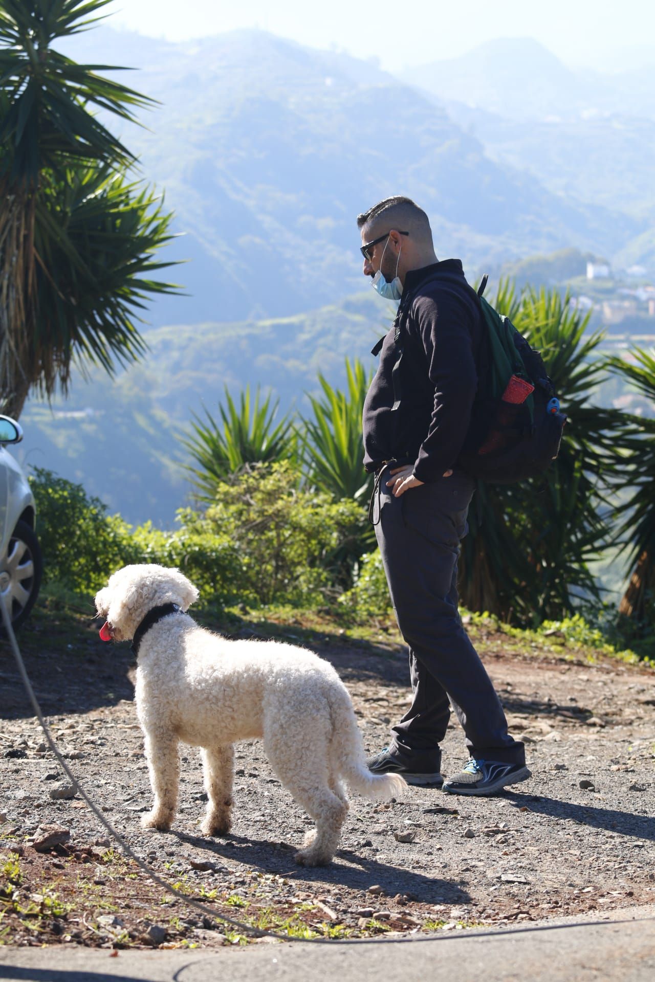 La Guardia Civil busca con perros al taxista desaparecido en Teror