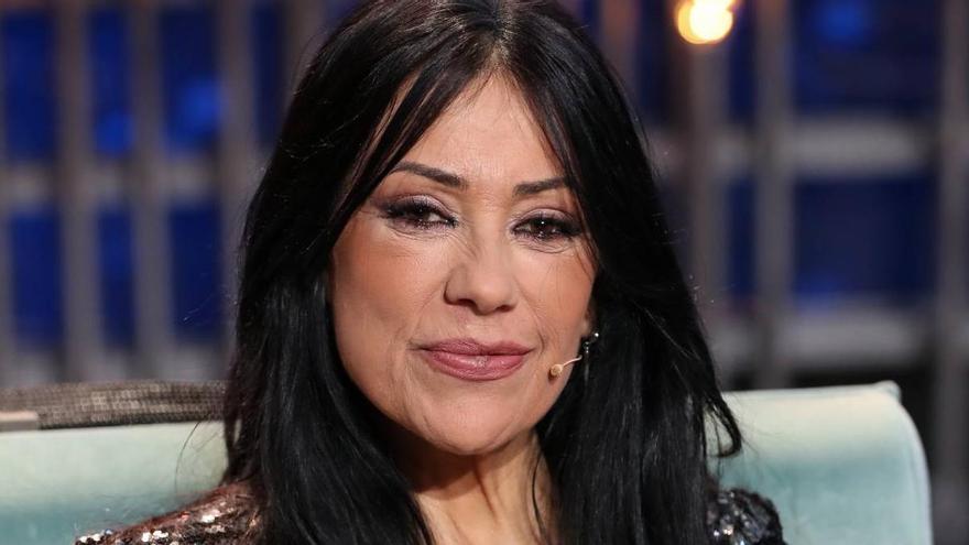 Maite Galdeano en el plató de Telecinco