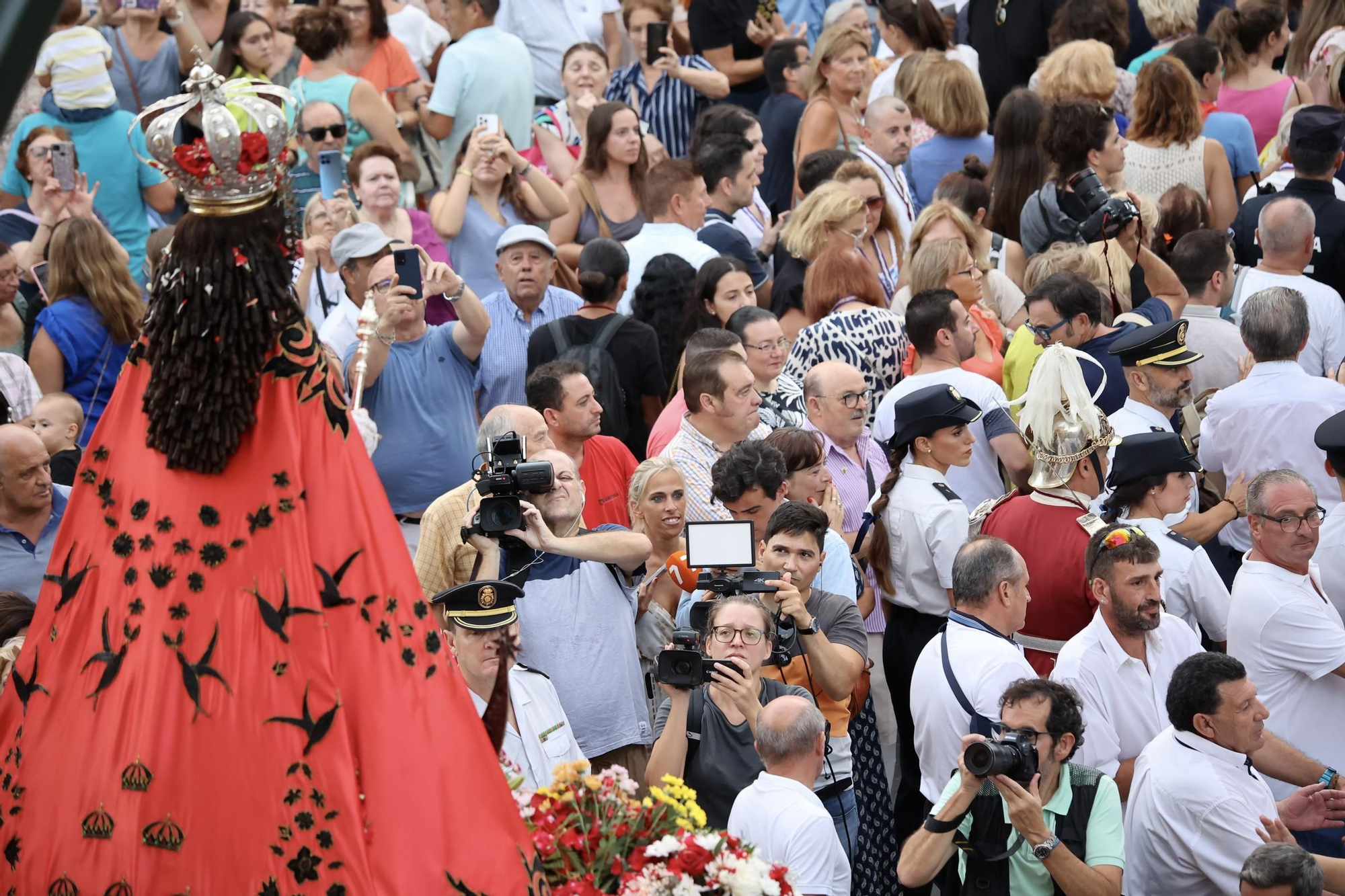 La llegada de la Virgen de la Fuensanta a Murcia para la Feria, en imágenes.