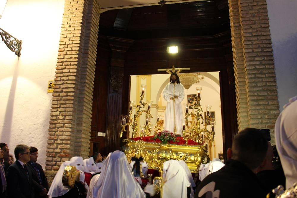 Salida de la cofradía de Santa Marta, el Martes Santo en Marbella.