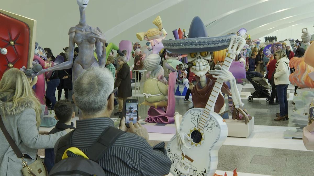 'Ninots' de las Fallas, en Valencia.