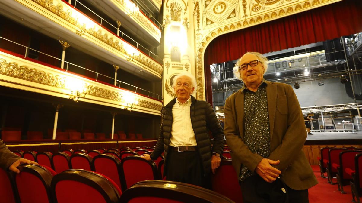 Albert Boadella y Ramon Fontserè han presentado este lunes 'El rey que fue' en el Teatro Principal de Zaragoza.