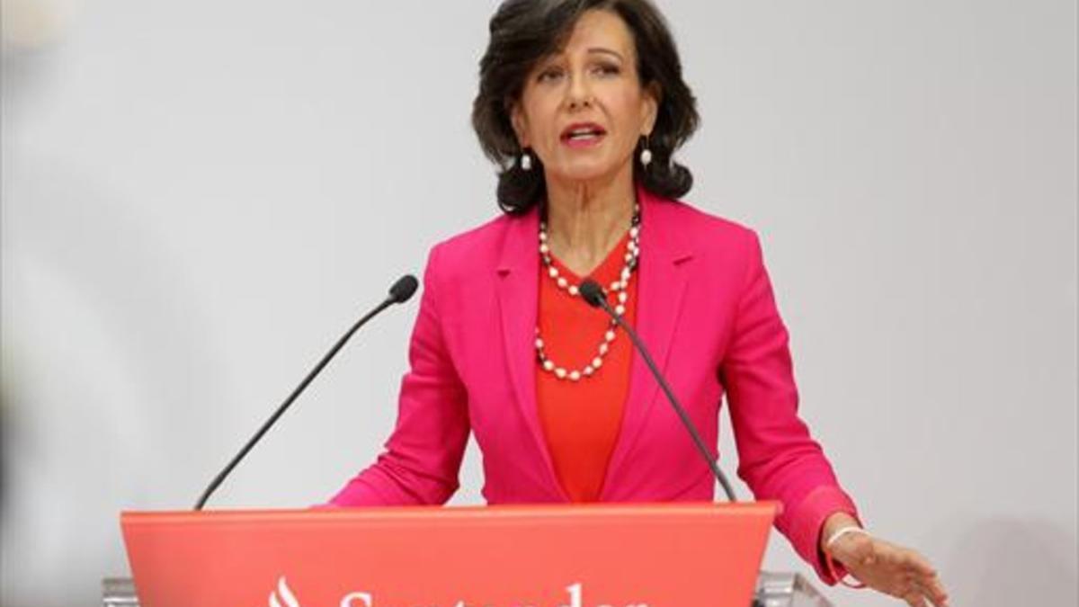 Ana Botín, presidenta del Santander.