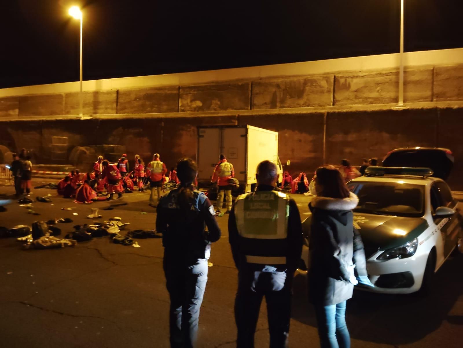 Llegada de una patera a Tenerife