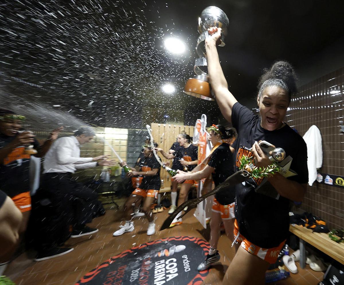 Así se vivió la fiesta en el vestuario del Valencia Basket