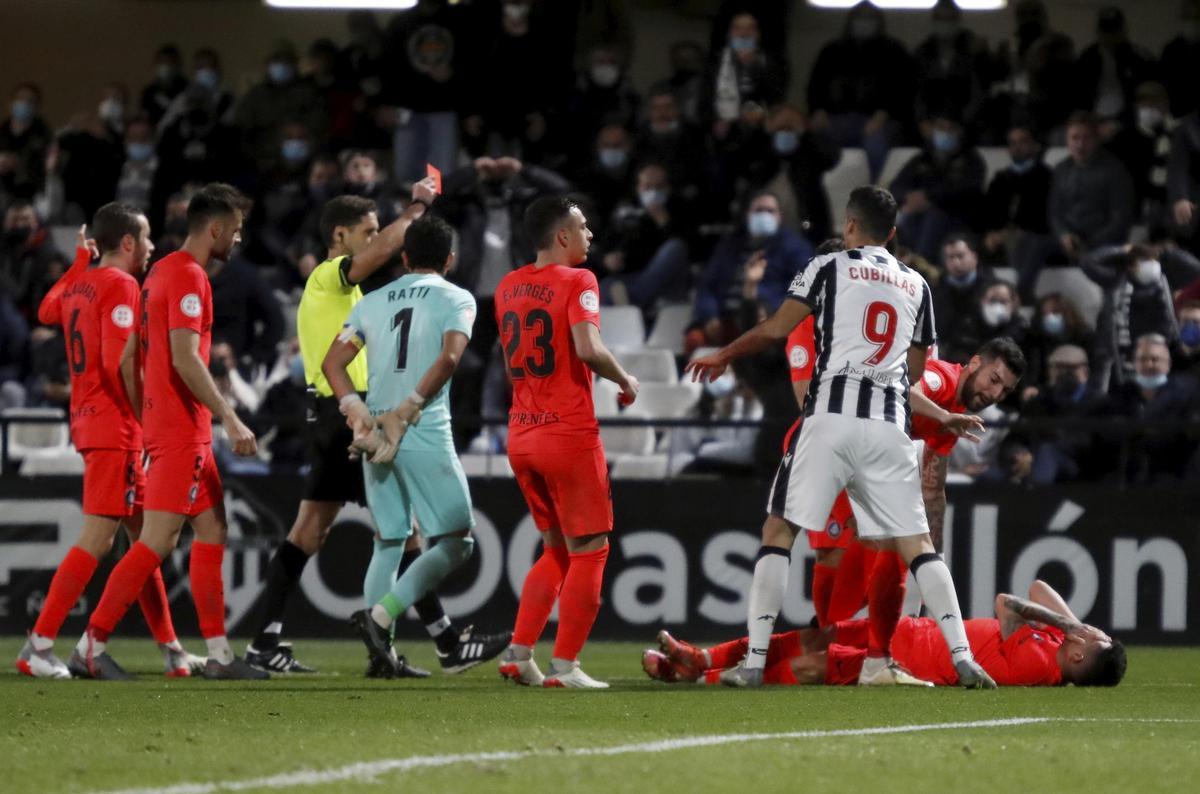 En el último Castellón-Andorra, los locales terminaron con nueve.