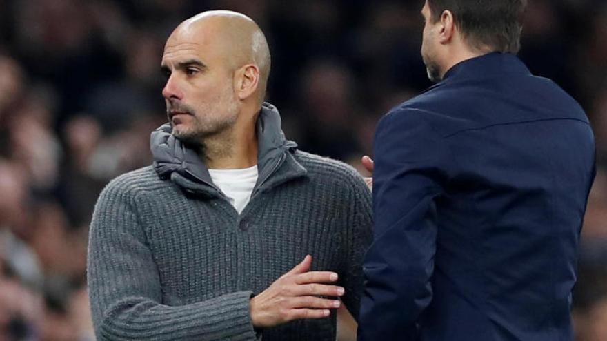 Guardiola, amb Pochettino.