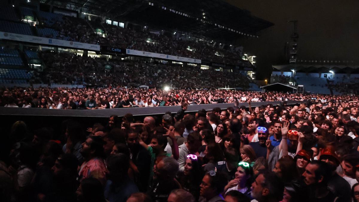 Balaídos durante el concierto de Muse.