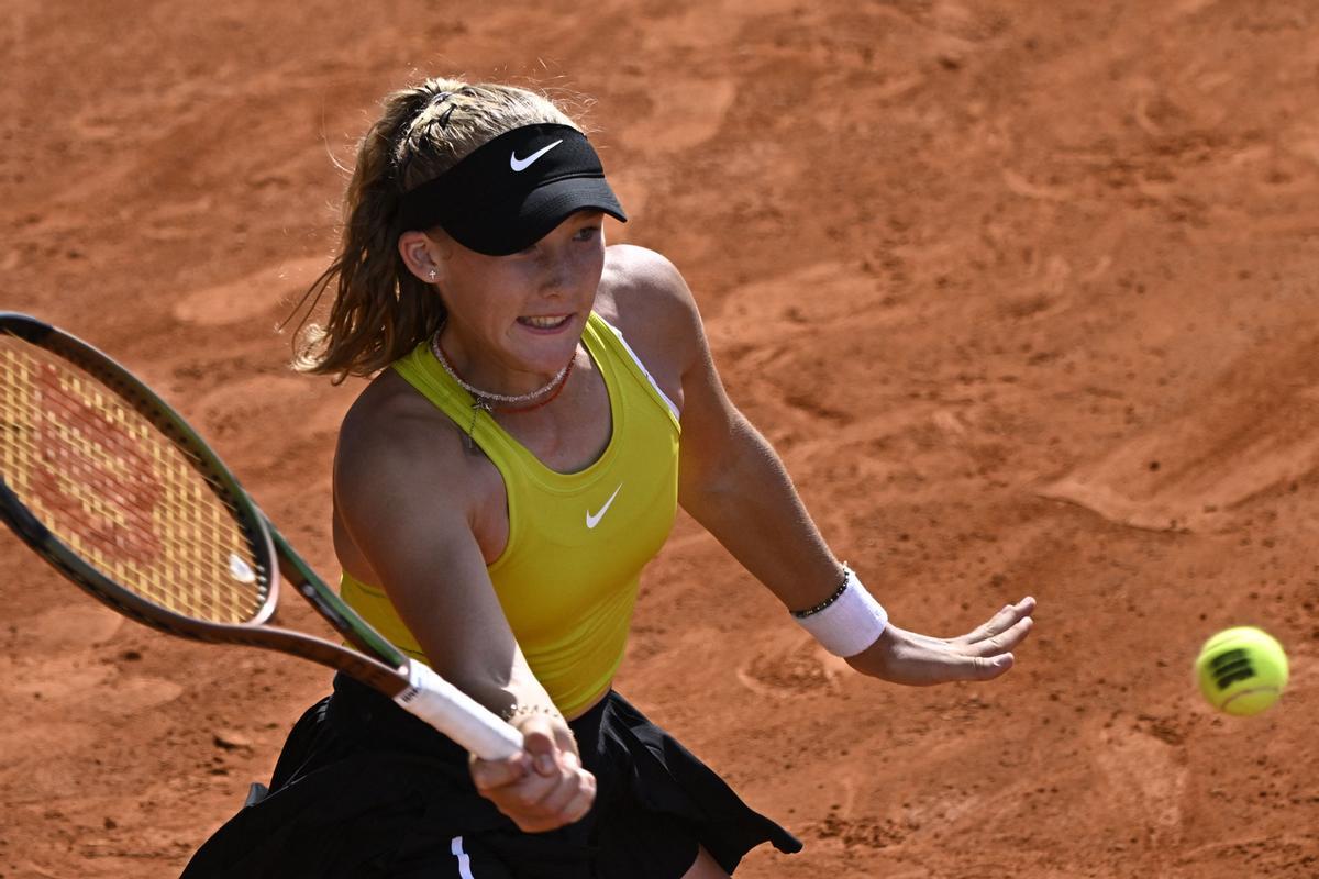 Mirra Andreeva, en el Mutua Madrid Open.
