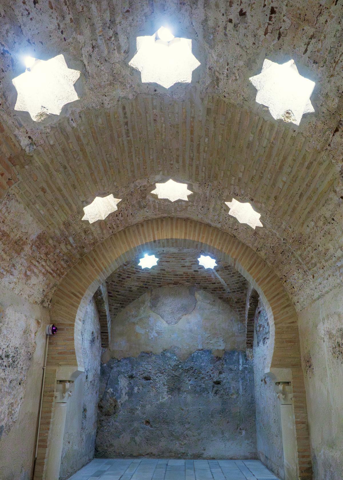 La estructura de los baños es una obra de arte en si mismo.